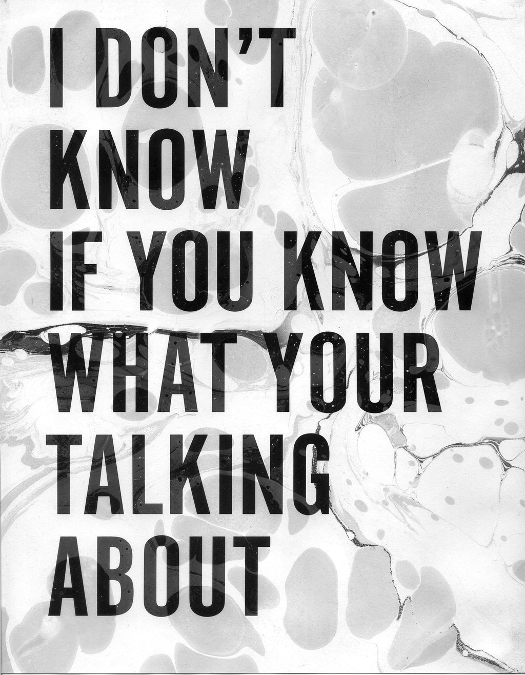 Painting by Ben Skinner titled "I Don't Know If You Know What Your Talking About" - 2.