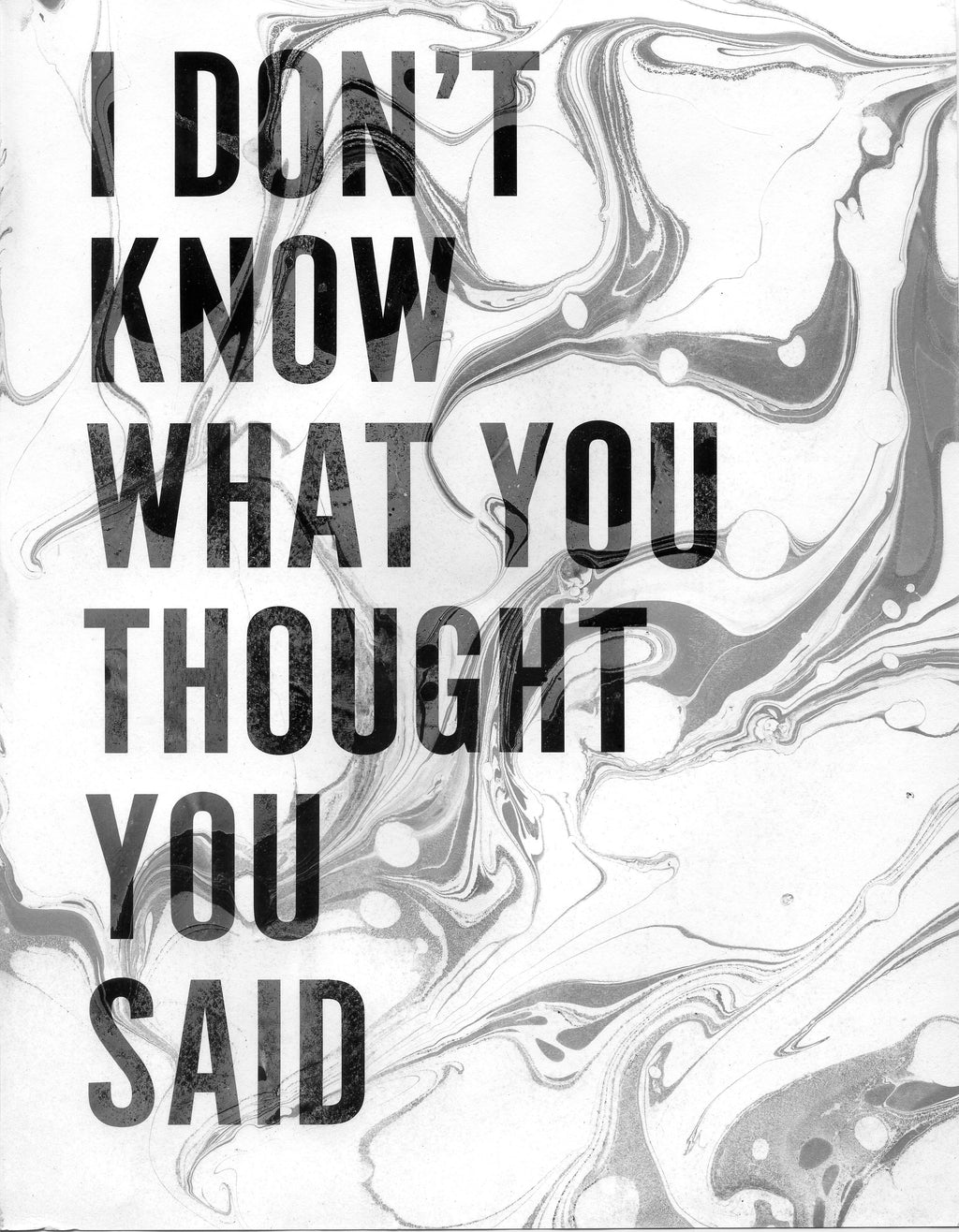 Painting by Ben Skinner titled "I Don't Know What You Thought You Said" - 2.