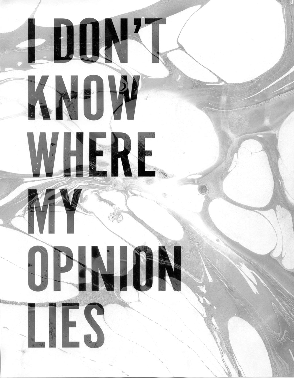 Painting by Ben Skinner titled "I Don't Know Where My Opinion Lies" - 2.