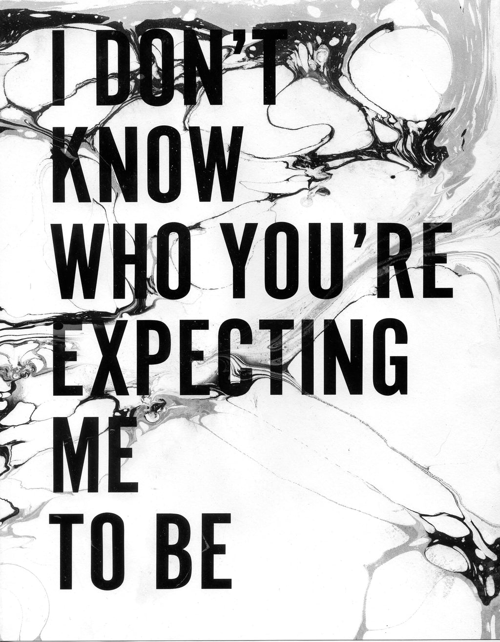 Painting by Ben Skinner titled "I Don't Know Who You're Expecting Me To Be" - 2.