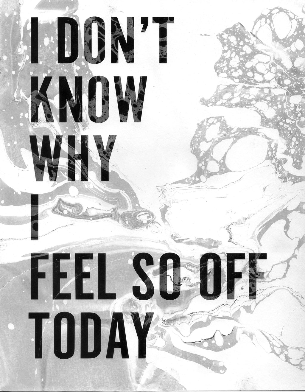 Painting by Ben Skinner titled "I Don't Know Why I Feel So Off Today" - 2.