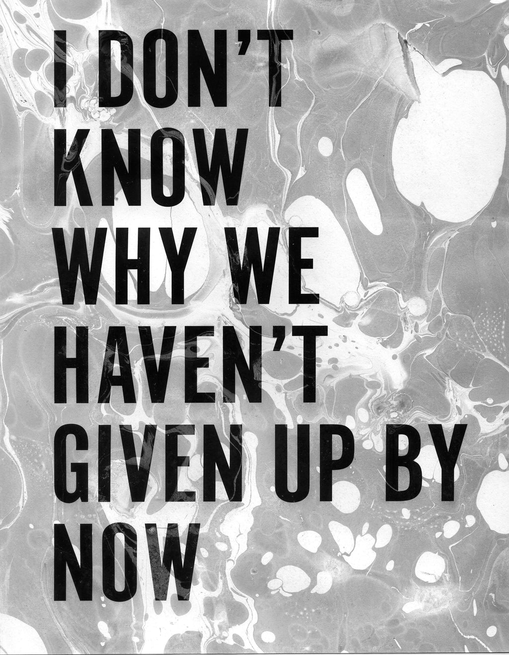 Painting by Ben Skinner titled "I Don't Know Why We Haven't Given Up By Now" - 2.