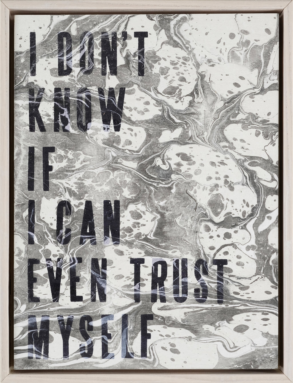Painting by Ben Skinner titled "I Don't Know If I Can Even Trust Myself" - 2.