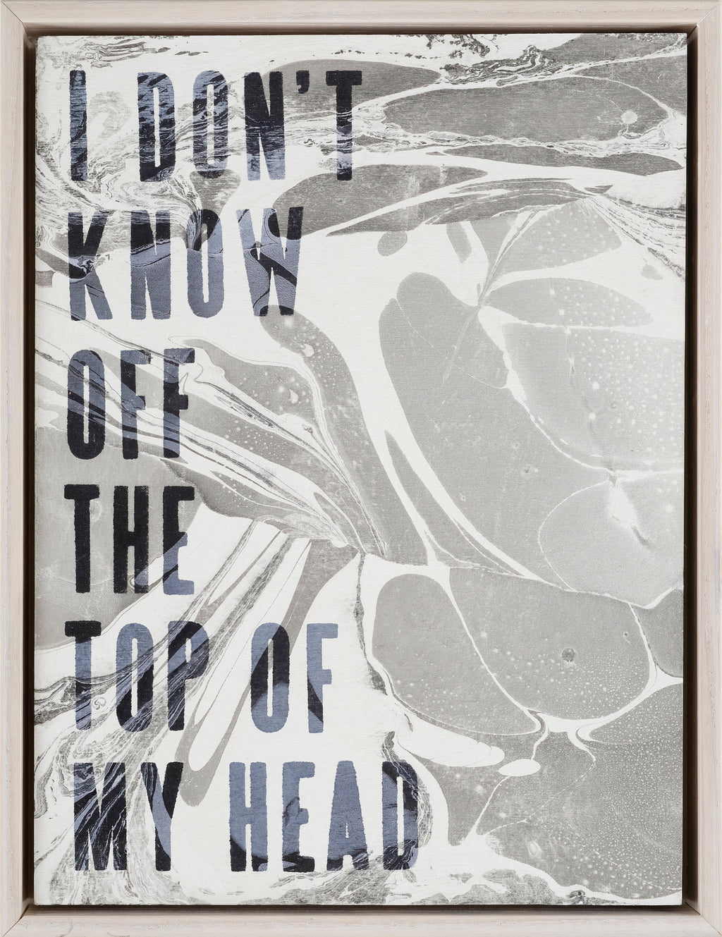 Painting by Ben Skinner titled "I Don't Know Off the Top of My Head" - 2.