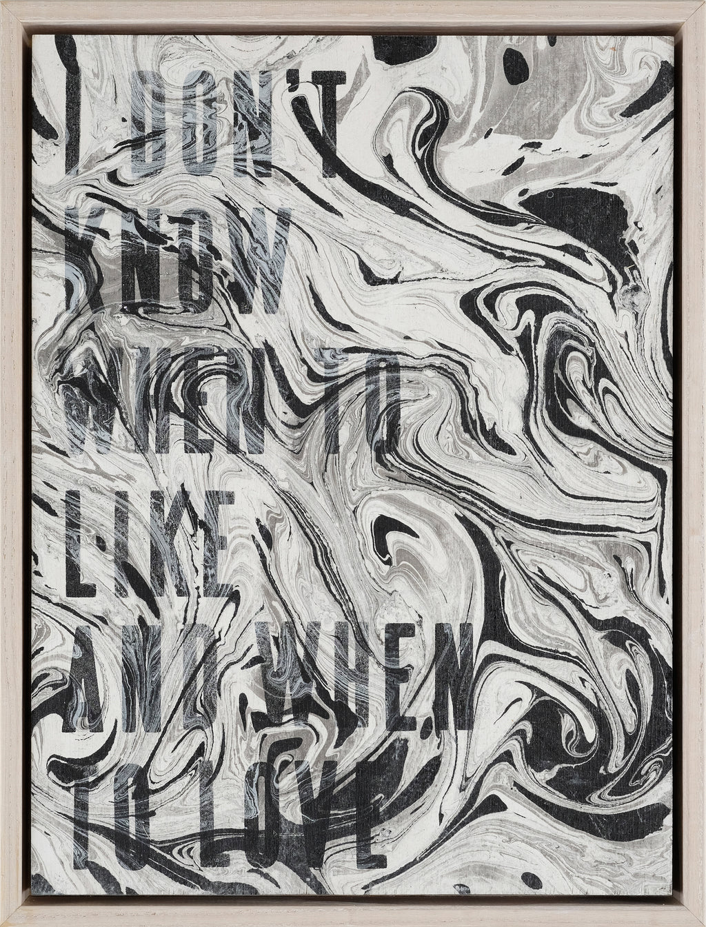Painting by Ben Skinner titled "I Don't Know When to Like and When to Love" - 2.