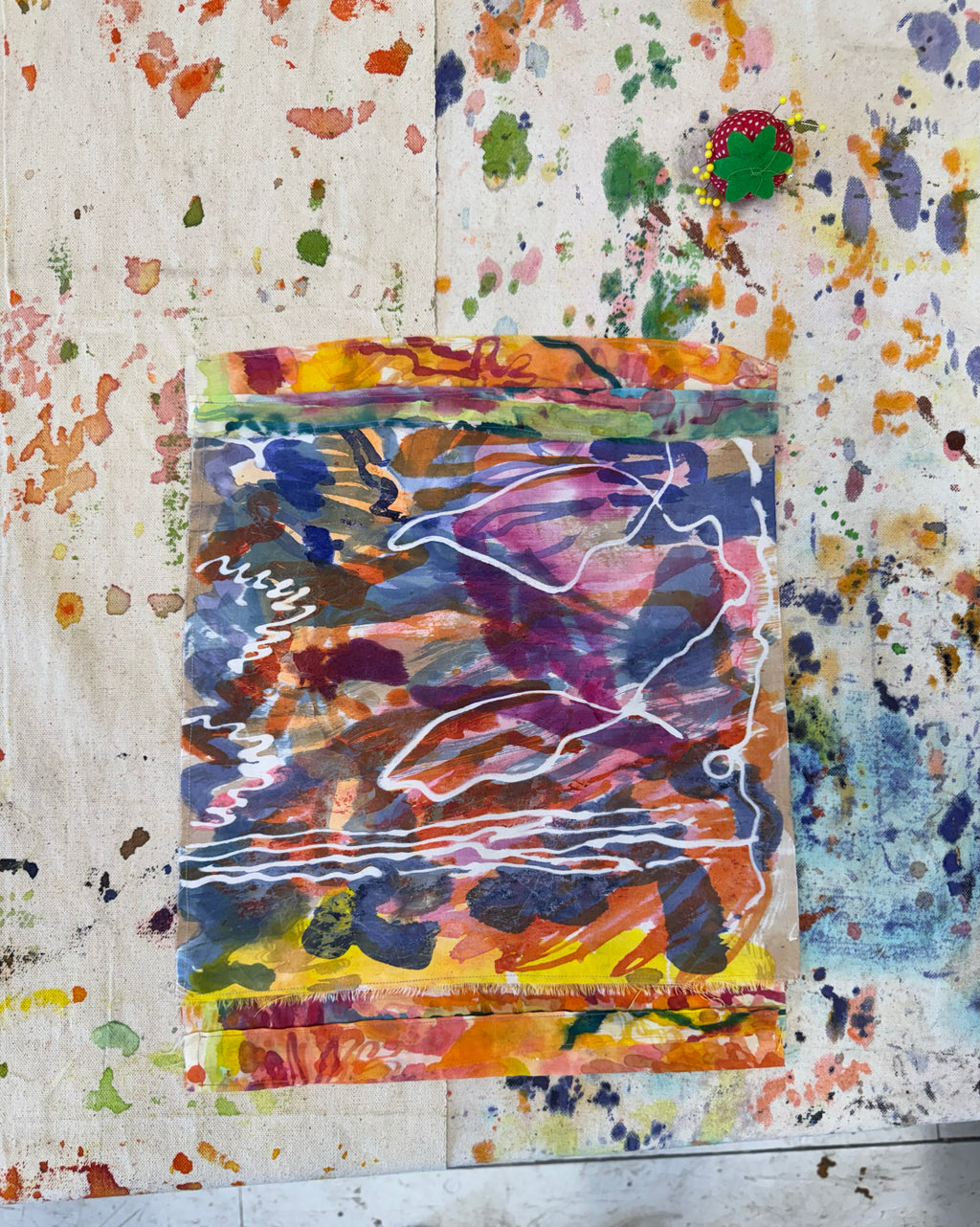 Painting by Padma Rajendran titled "Winding Path" - 3.