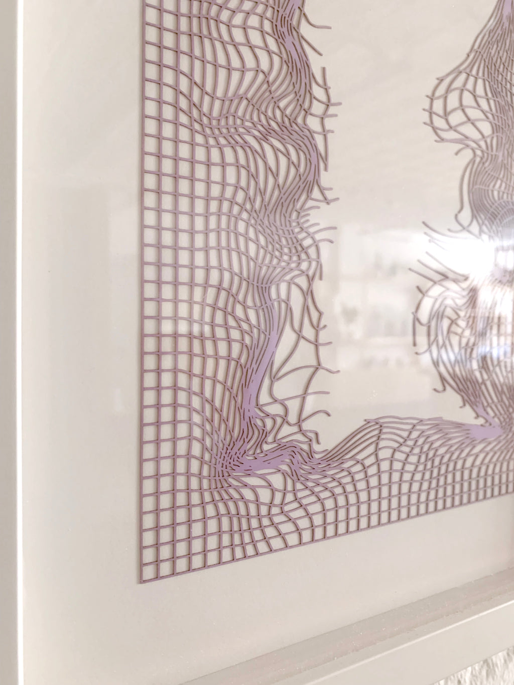Print by Inka Bell titled "NET 4 (lilac)" - 4.