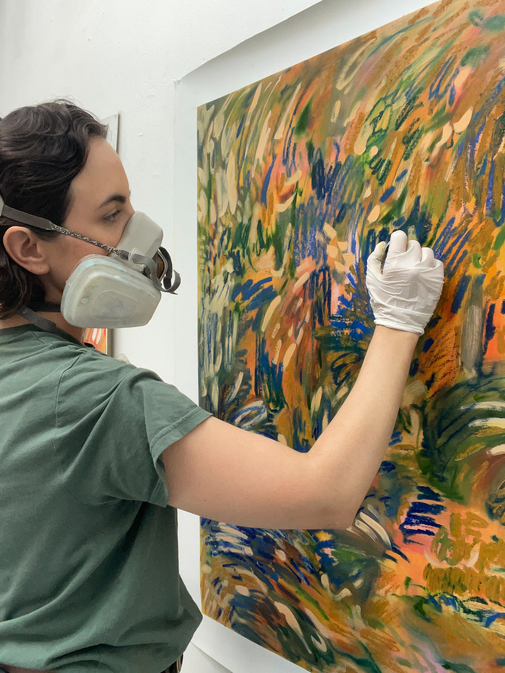 Painting by Olivia Botha titled "Die droogte van 'n woestyn" - 8.