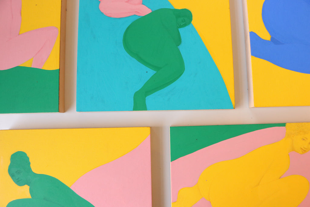 Painting by Piero Passacantando titled "Bather #6" - 4.