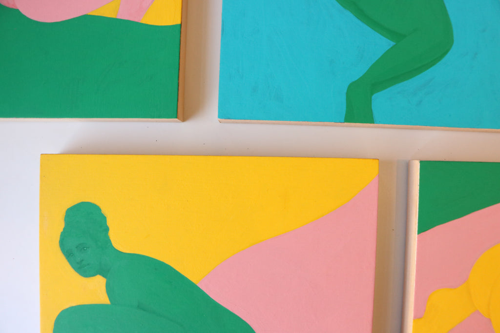 Painting by Piero Passacantando titled "Bather #9" - 4.