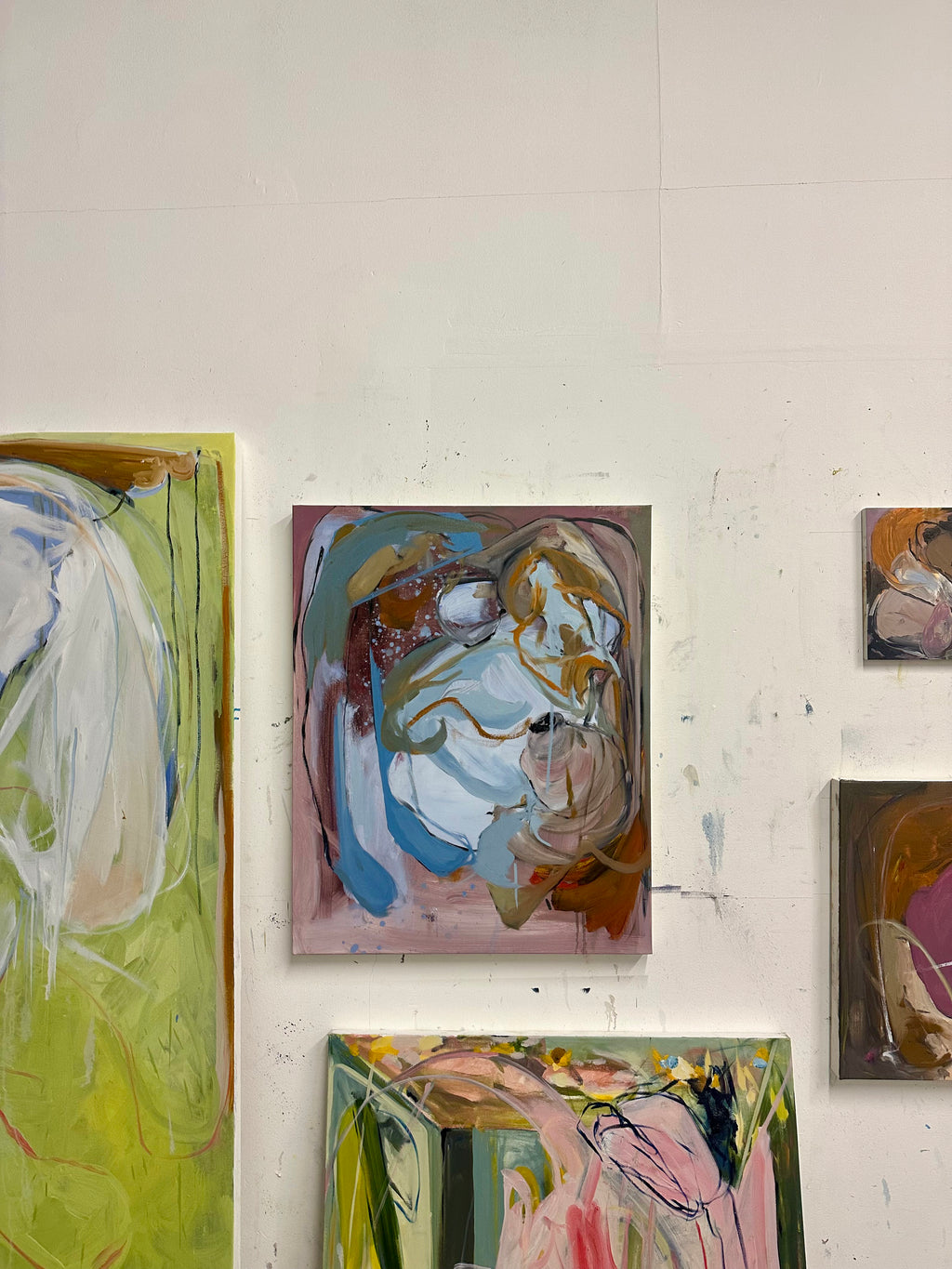 Painting by Diana Delgado titled "Touch Noses" - 7.