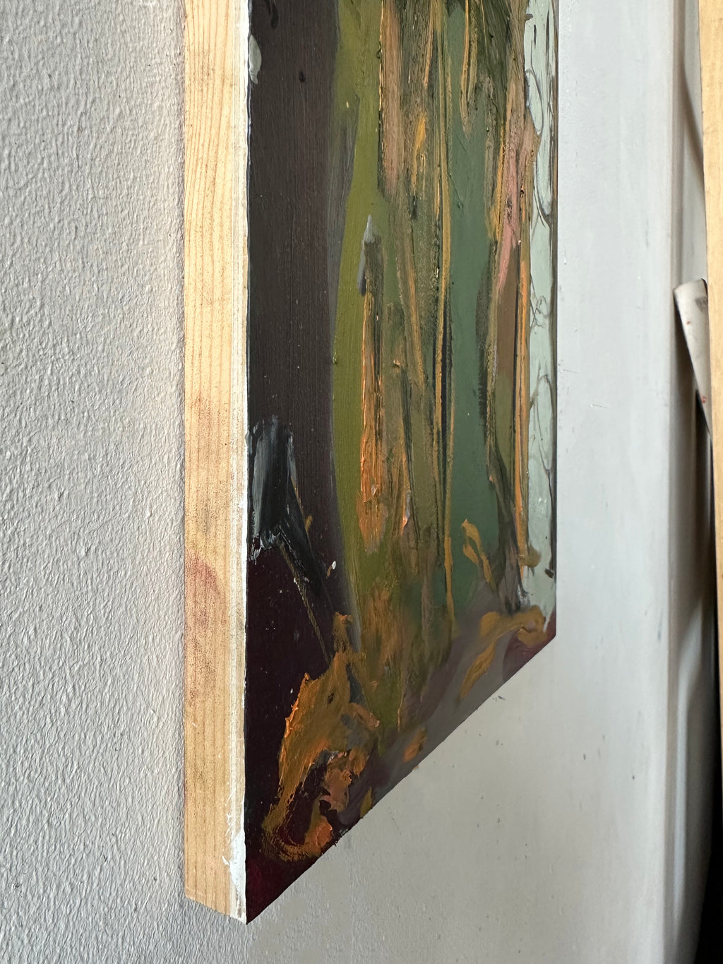 Painting by Diana Delgado titled "Elephant Bridge with Pup Totem" - 4.