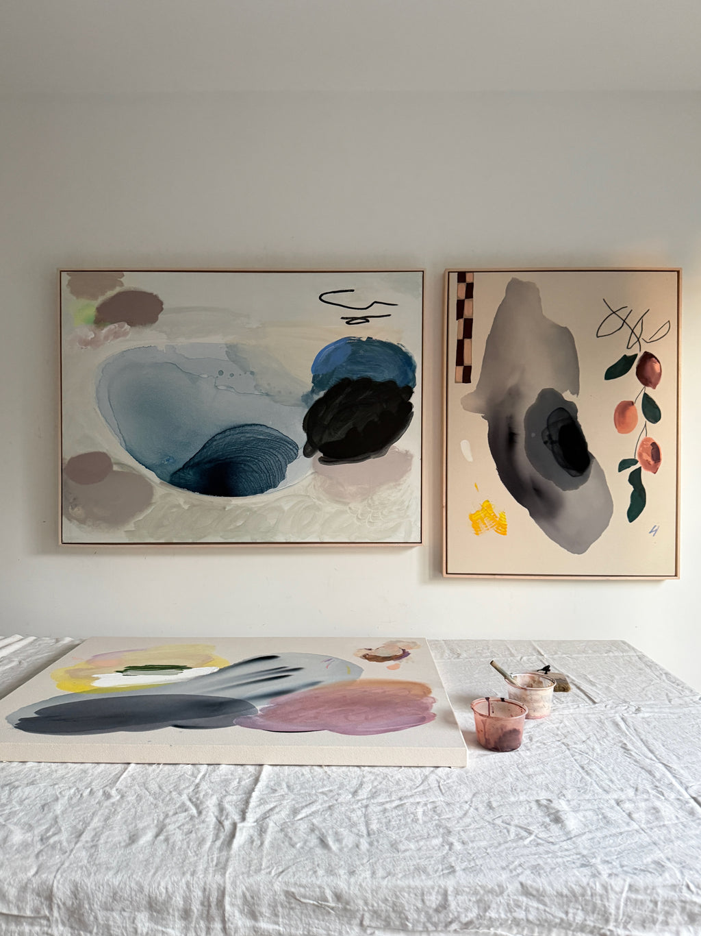 Painting by Karina Bania titled "The Age of Trees" - 3.