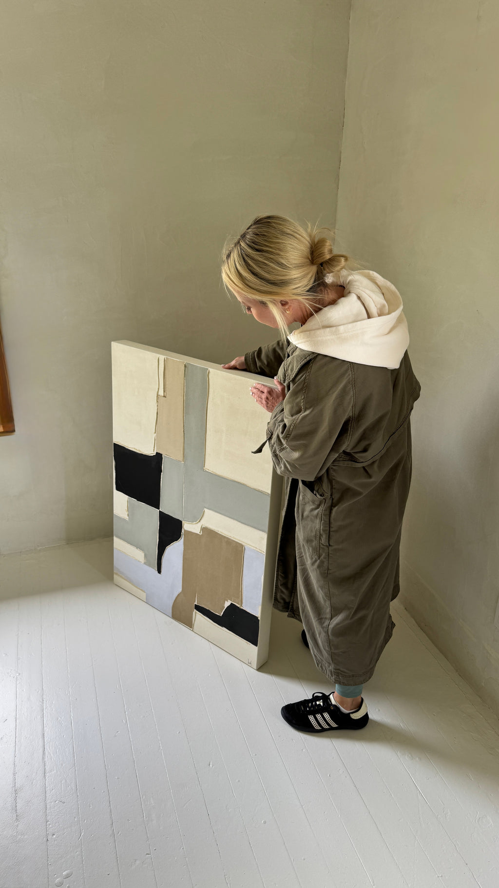 Painting by Holly Addi titled "Éclat De Été Study I" - 4.