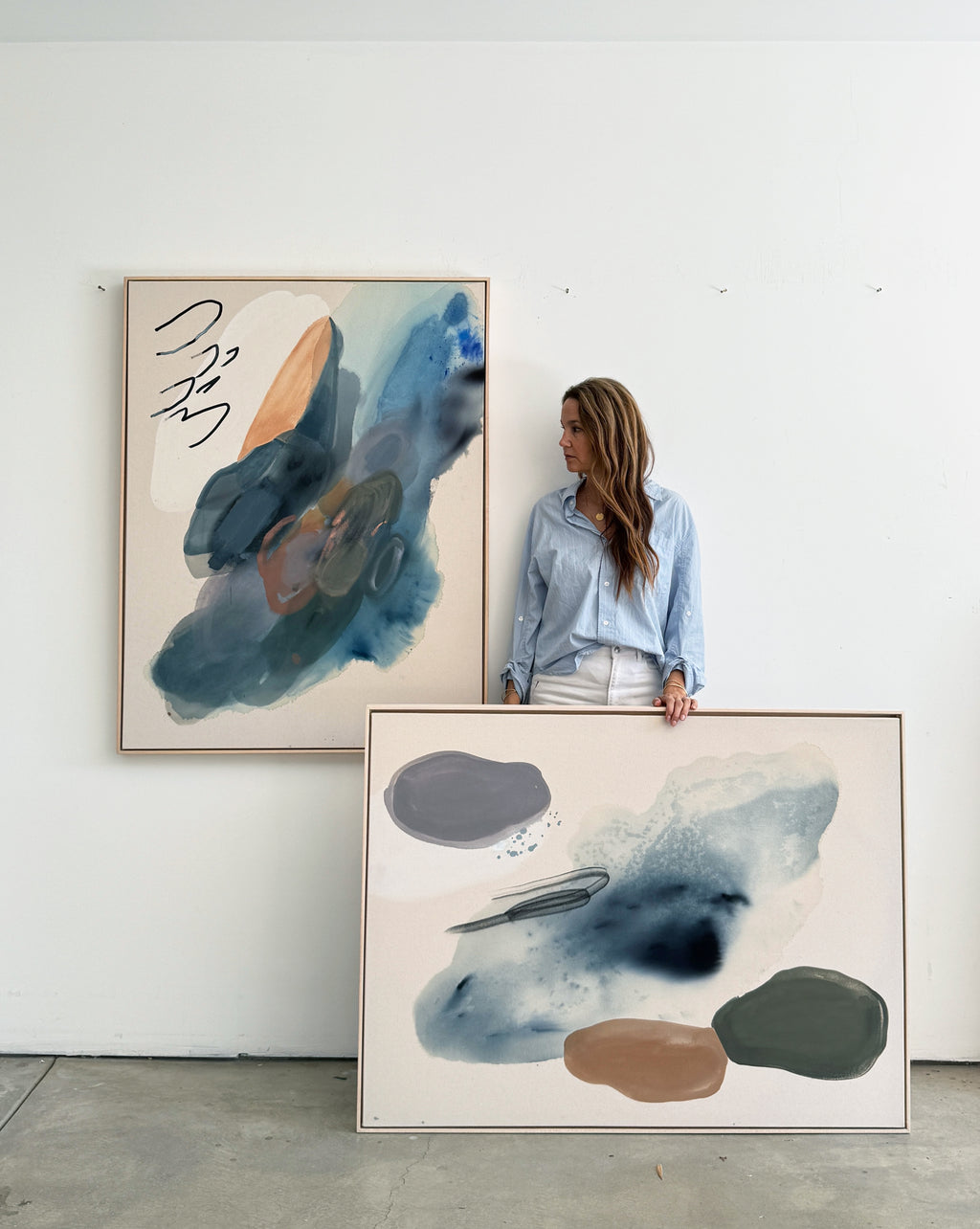 Painting by Karina Bania titled "The Color of Air" - 4.