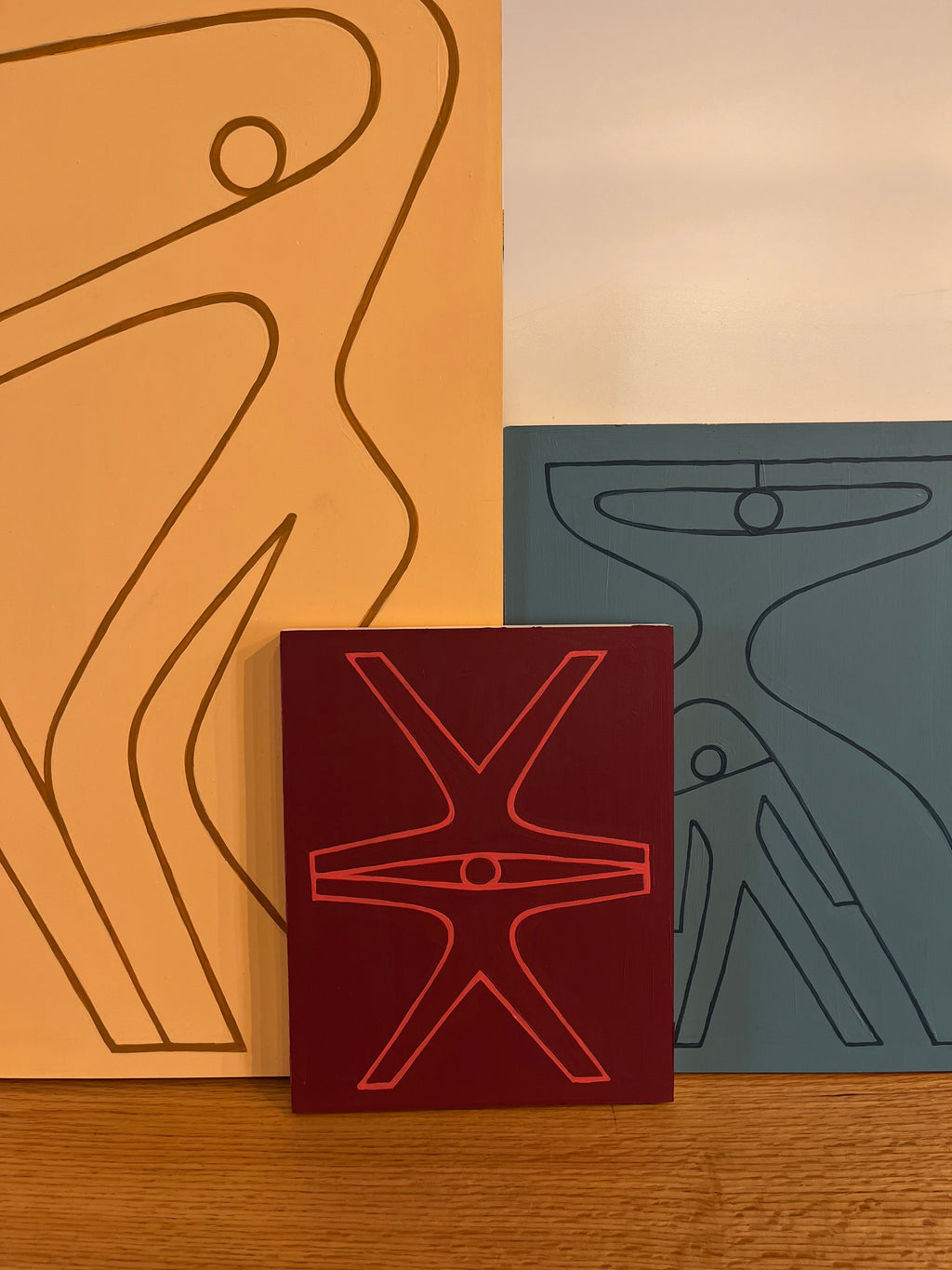 Painting by Lourenço Providência titled "conversation 3" - 6.