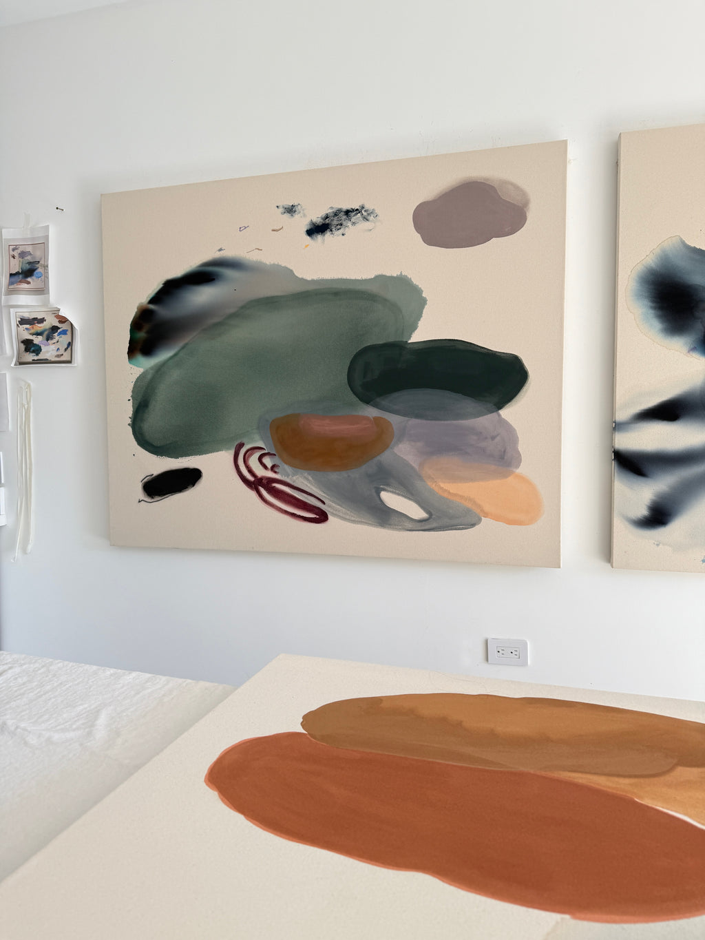 Painting by Karina Bania titled "Ways of Watching Water" - 4.