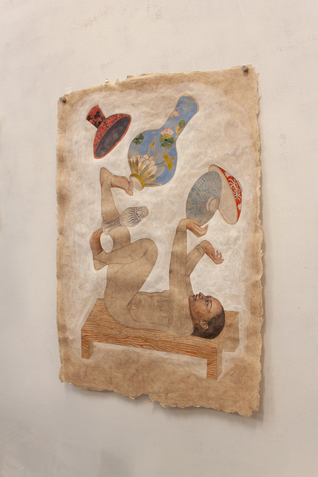 Drawing by Fay Ku titled "Juggler" - 5.