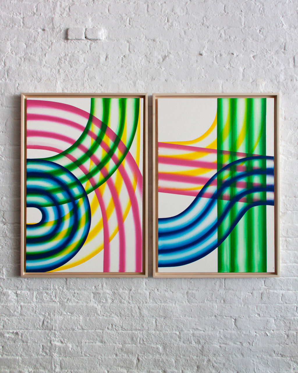 Painting by Erin D. Garcia titled "Transparent Gradient #1" - 8.