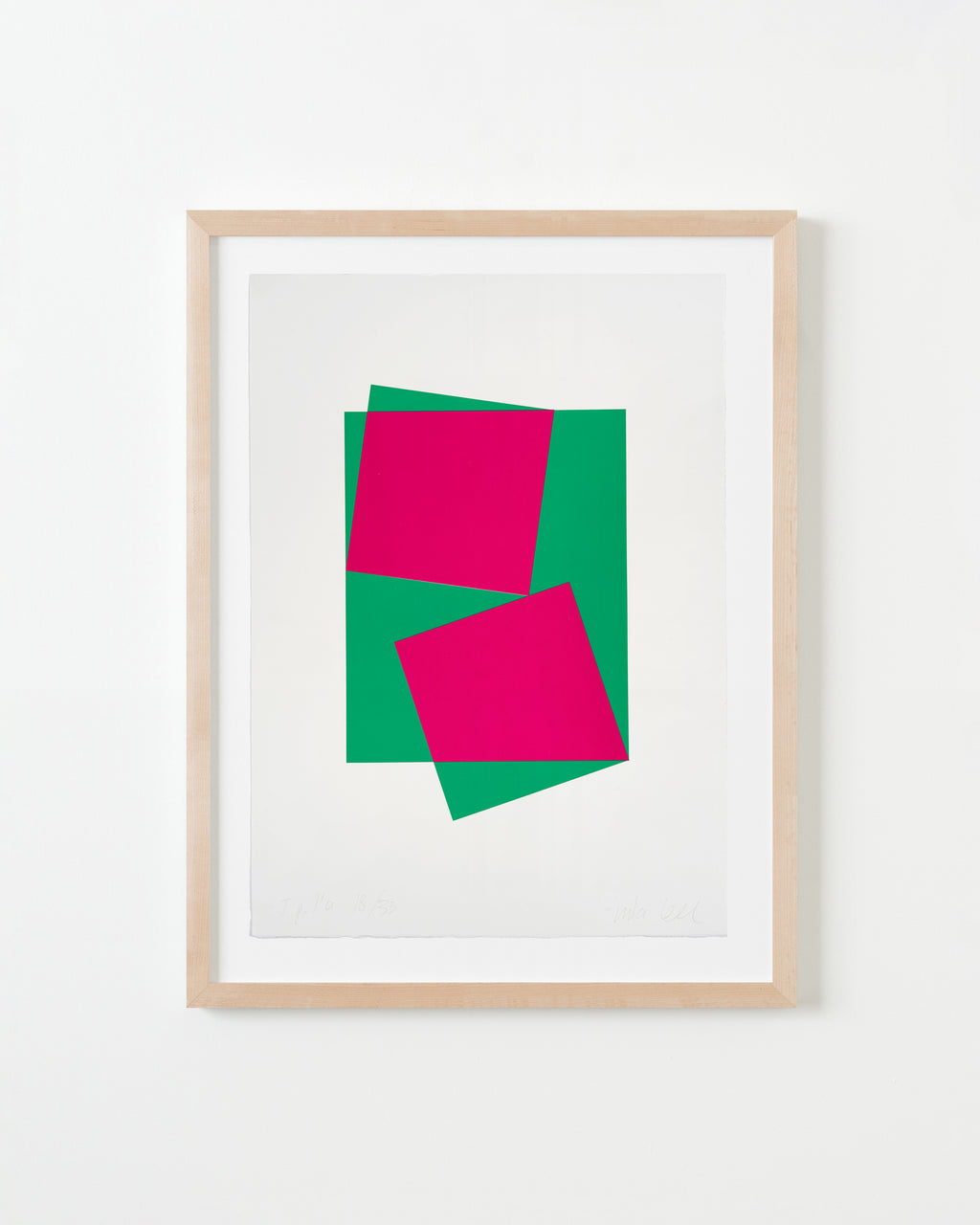 Print by Inka Bell titled "Squares" - 4.