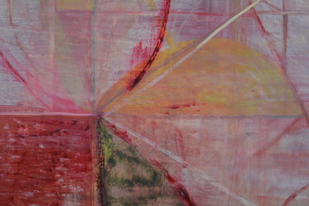 Painting by Jackie Meier titled "A Red River" - 3.