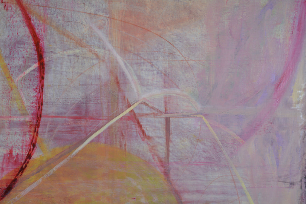 Painting by Jackie Meier titled "A Red River" - 4.