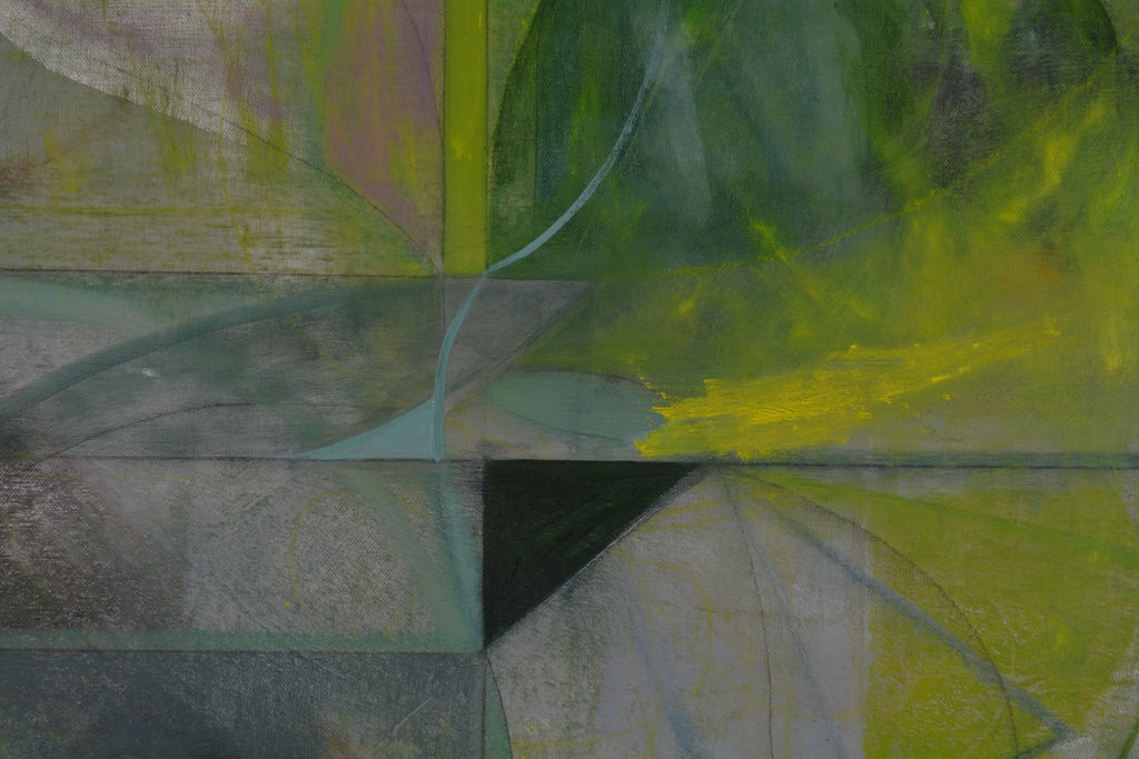 Painting by Jackie Meier titled "Grasshopper" - 3.