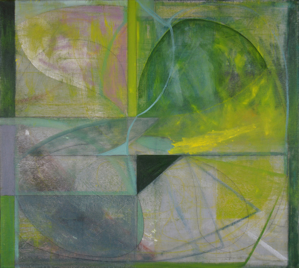 Painting by Jackie Meier titled "Grasshopper" - 2.