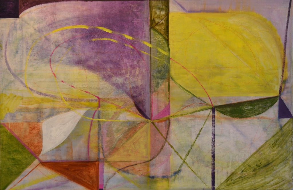 Painting by Jackie Meier titled "Light's Lasso" - 2.
