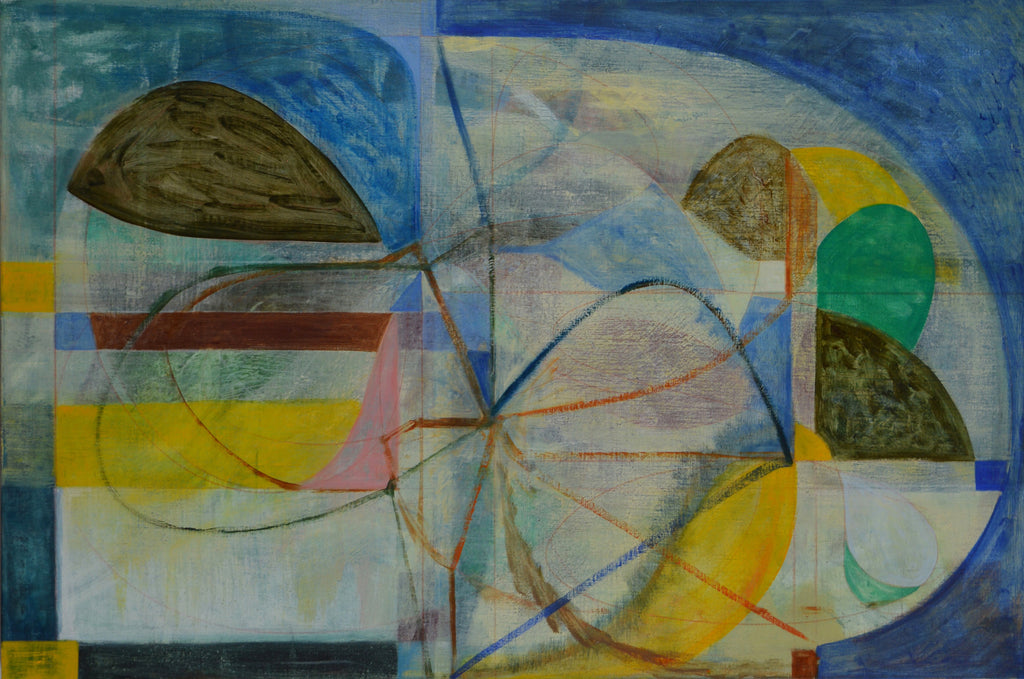 Painting by Jackie Meier titled "Midnight Garden" - 2.