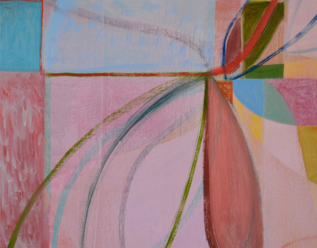 Painting by Jackie Meier titled "Pink Shrine" - 3.