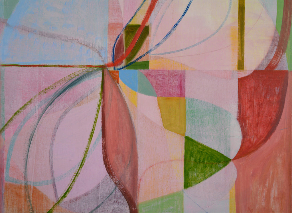Painting by Jackie Meier titled "Pink Shrine" - 4.