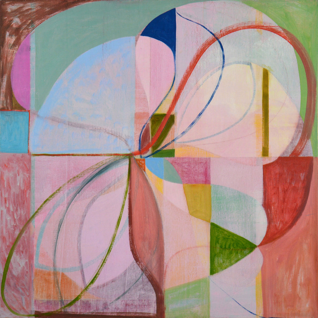 Painting by Jackie Meier titled "Pink Shrine" - 2.