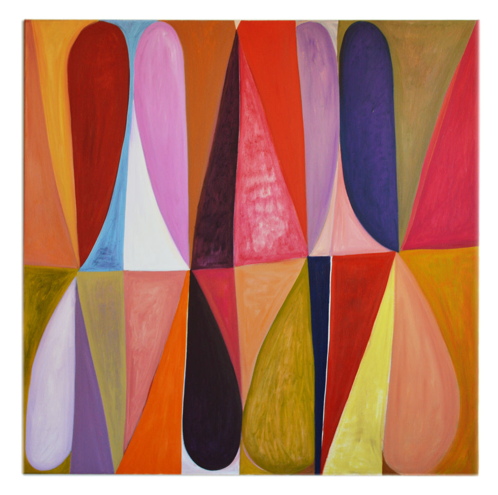 Painting by Jackie Meier titled "Spinning Hearts" - 2.