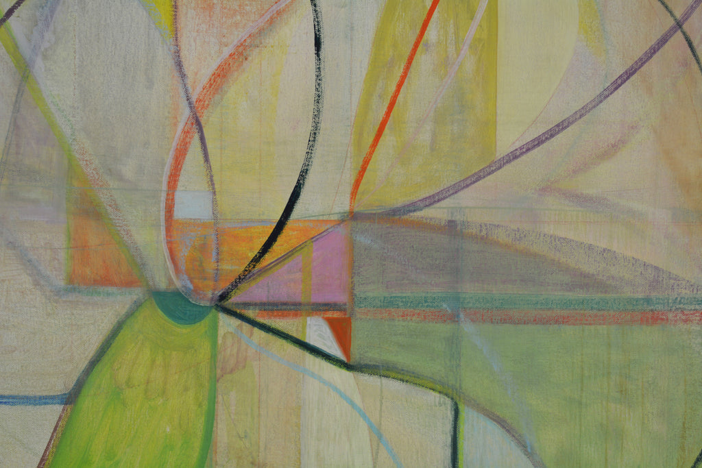 Painting by Jackie Meier titled "Spring Swing" - 3.