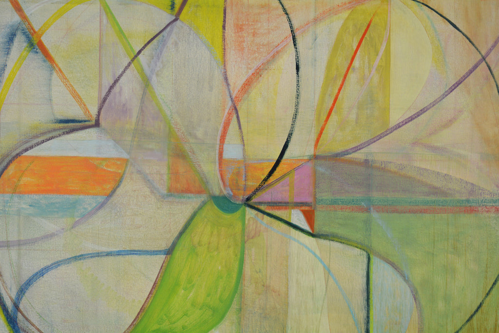 Painting by Jackie Meier titled "Spring Swing" - 5.