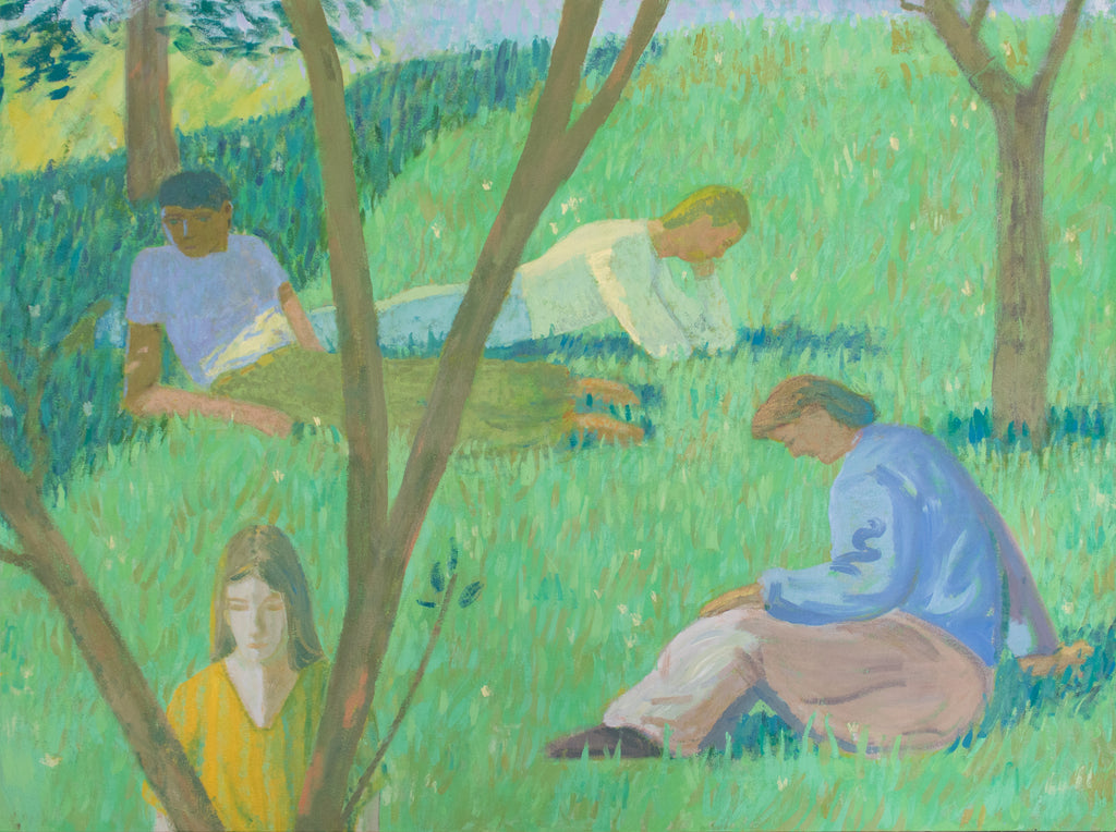 Painting by Jackson Joyce titled "Birds Don't Sing They Croon" - 2.