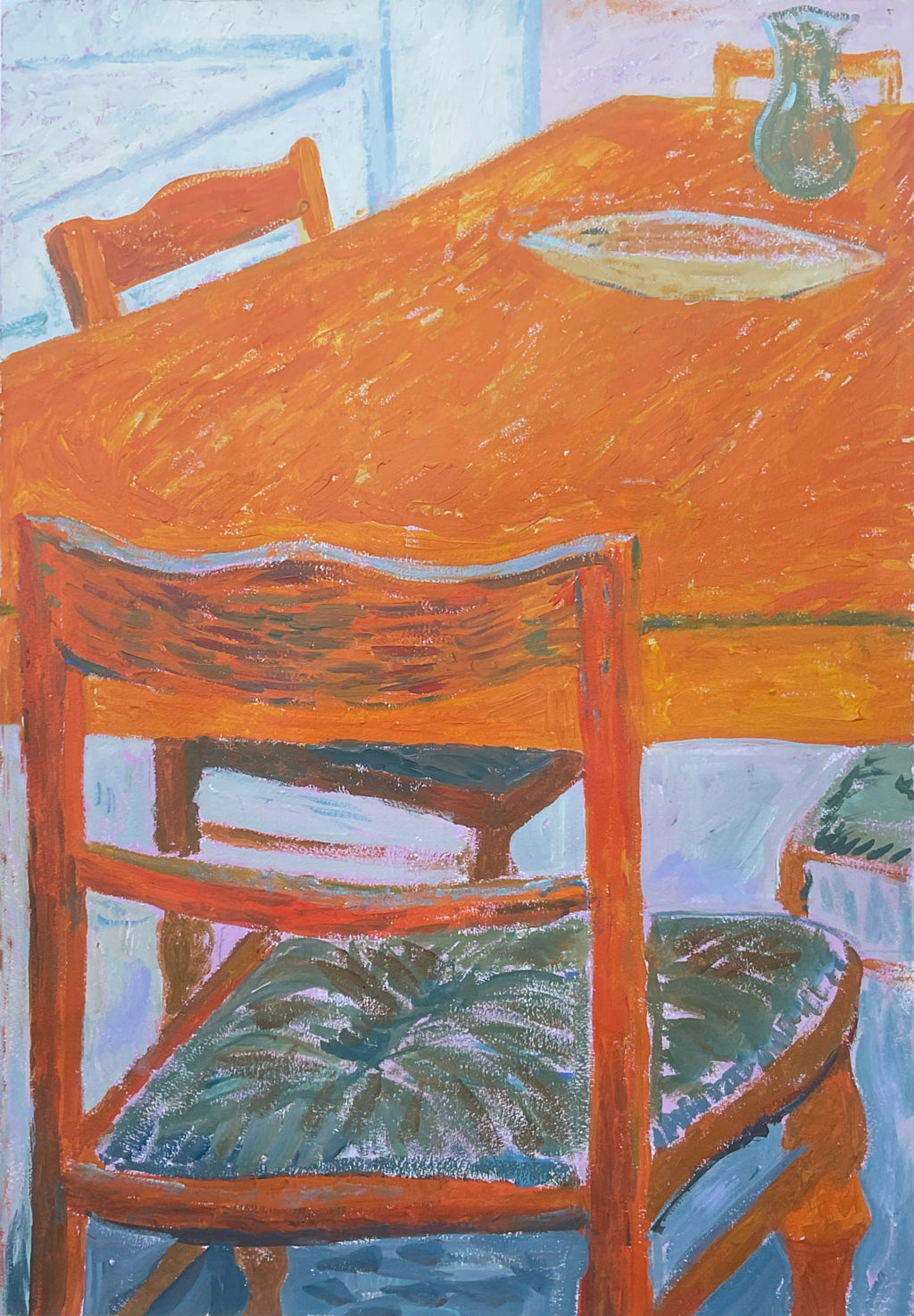 Painting by Jackson Joyce titled "Breakfast with Ghosts" - 2.