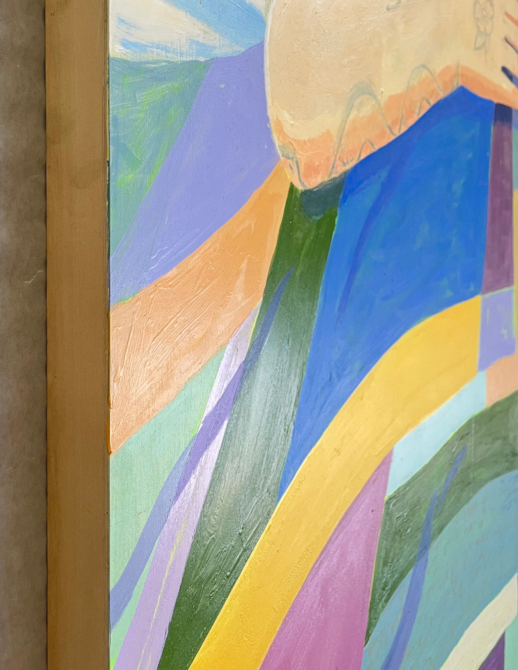 Painting by Jackson Joyce titled "Dreams & Patchwork" - 5.