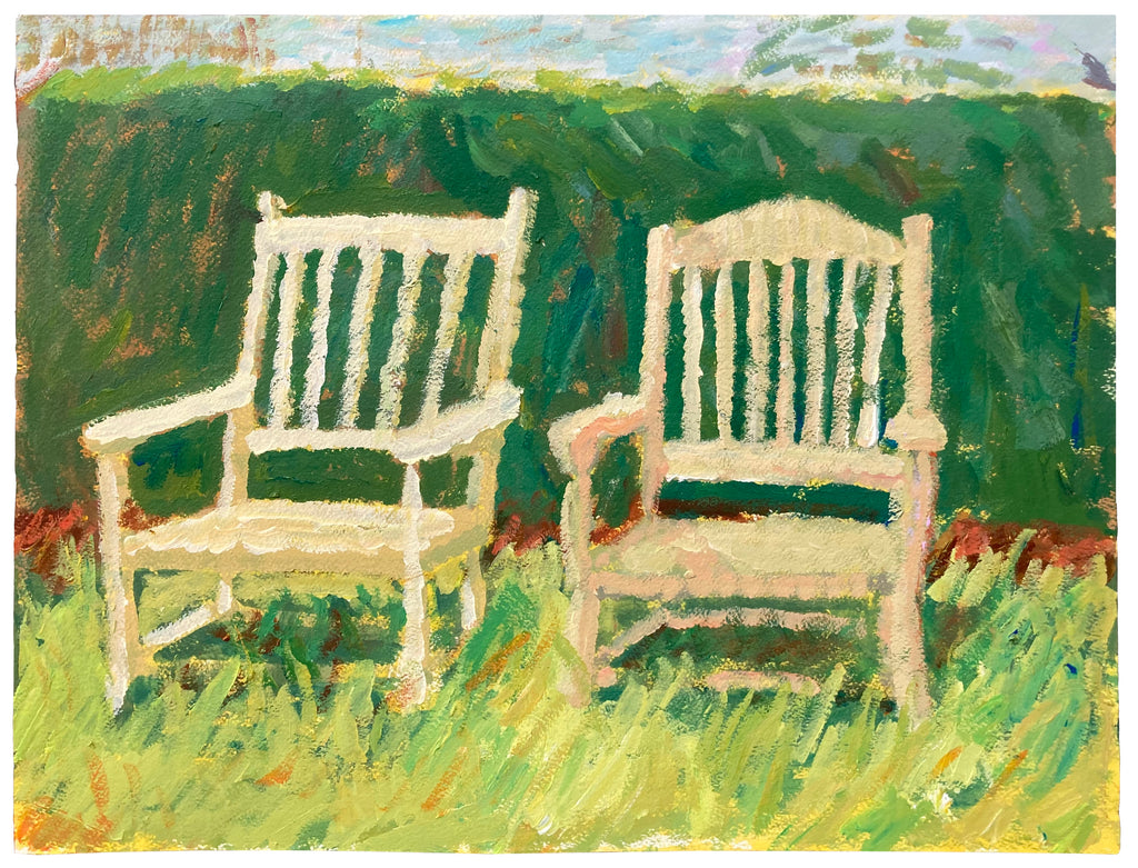 Painting by Jackson Joyce titled "Spirits of Waldoboro" - 2.