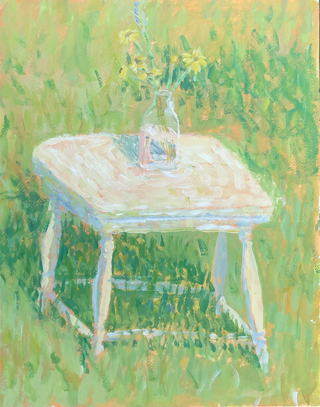 Painting by Jackson Joyce titled "The Garden at Ida's" - 2.