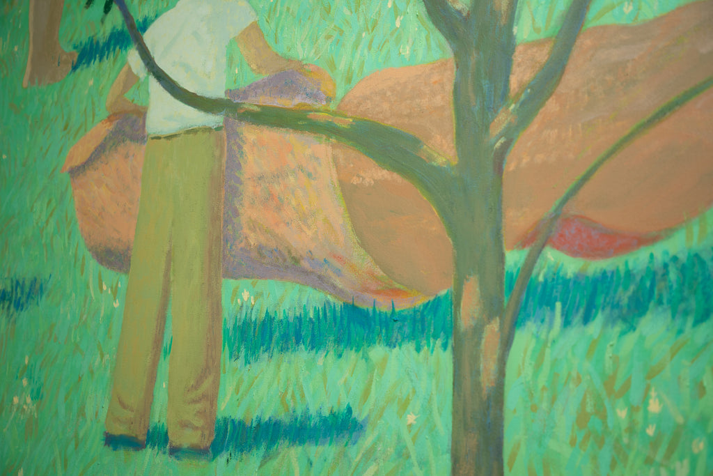 Painting by Jackson Joyce titled "While the Trees Learn Their Lines" - 4.