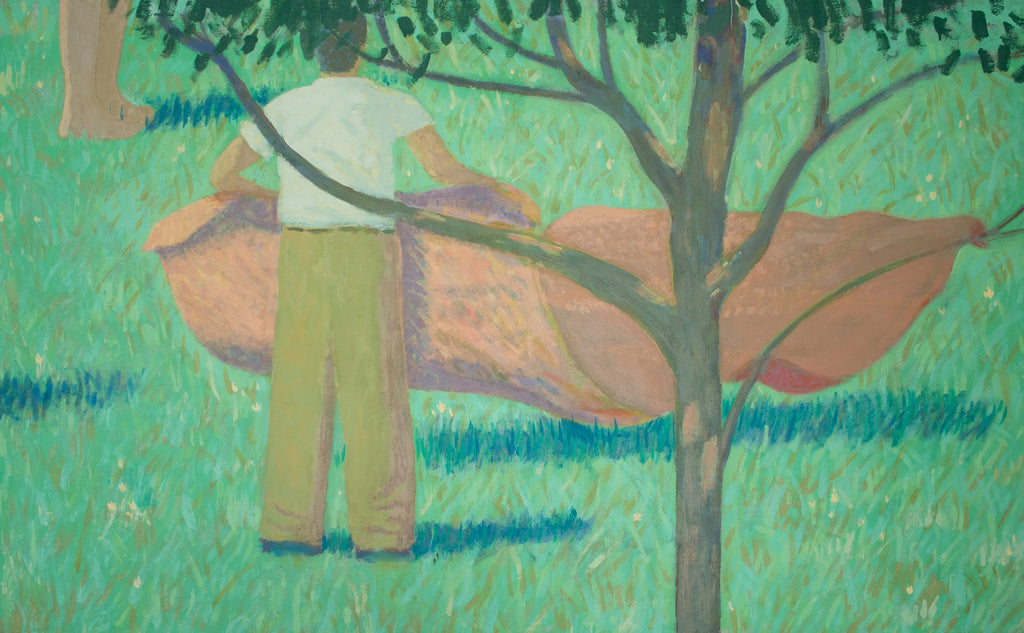 Painting by Jackson Joyce titled "While the Trees Learn Their Lines" - 2.