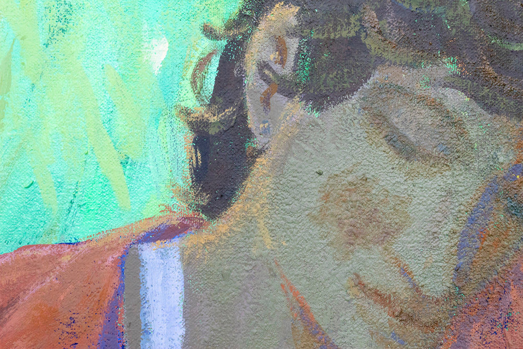 Painting by Jackson Joyce titled "Wine in the Grass— I Love Feelings" - 4.
