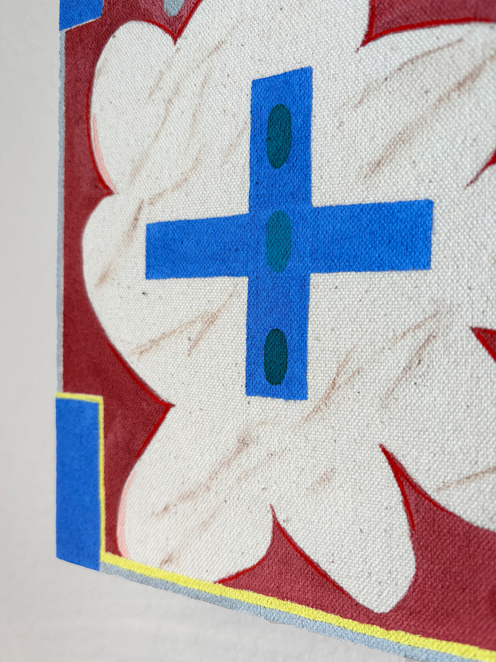 Painting by Jessica Simorte titled "Positive Plus" - 4.