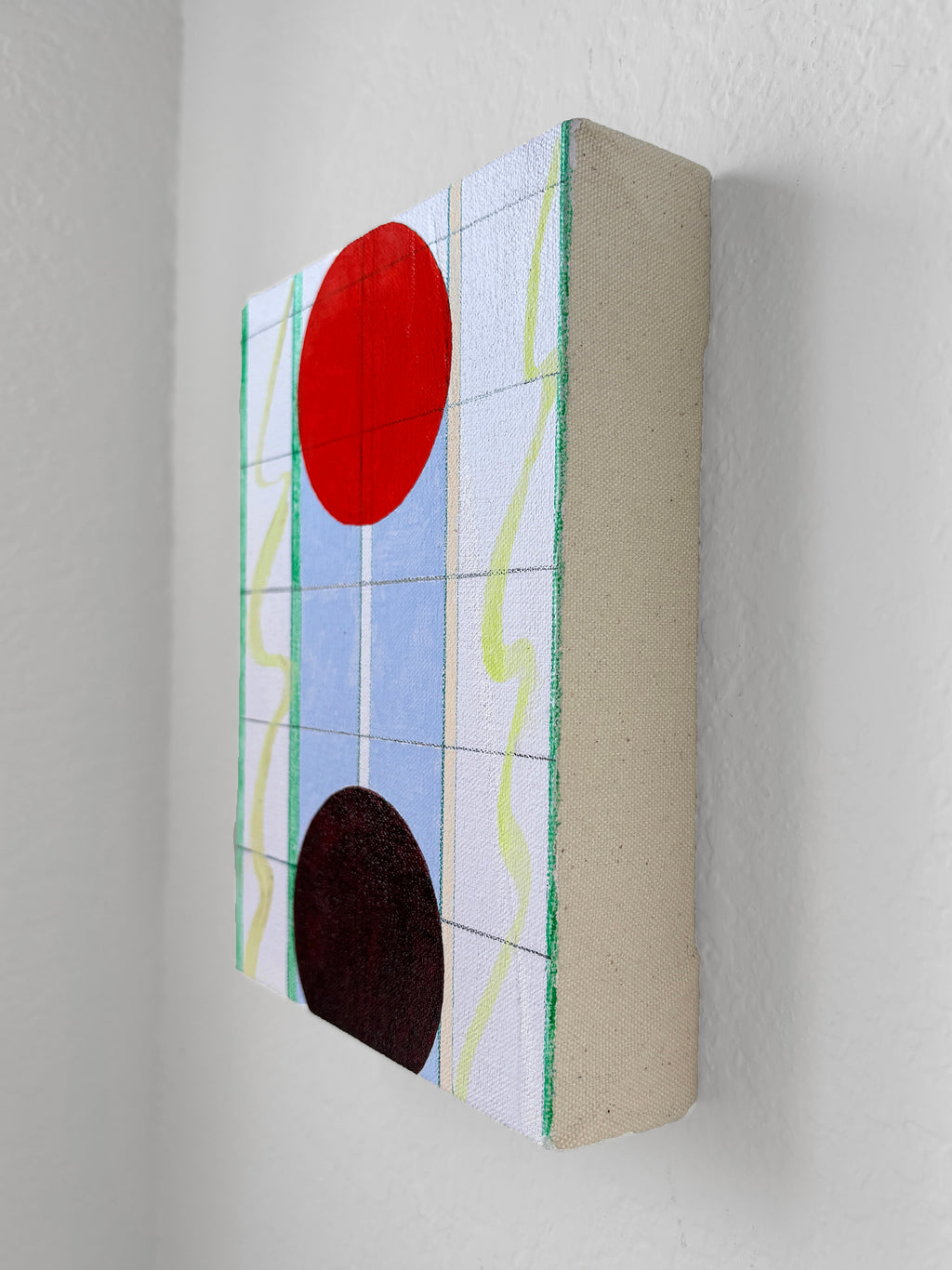 Painting by Jessica Simorte titled "Shared Space" - 3.