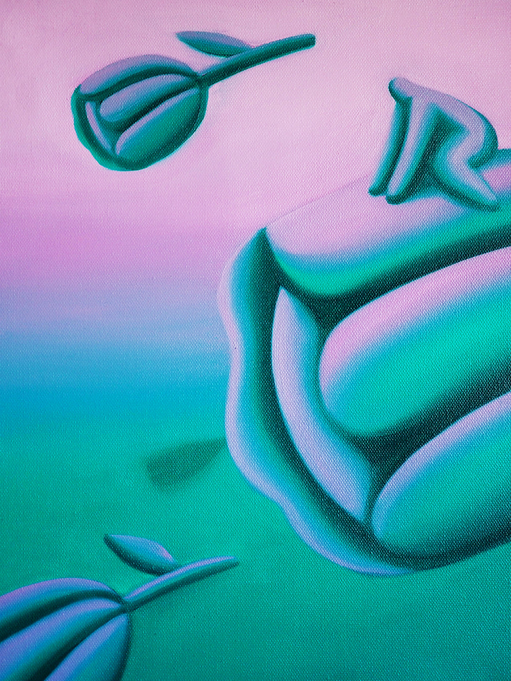 Painting by Jocelyn Tsaih titled "Above The River" - 3.