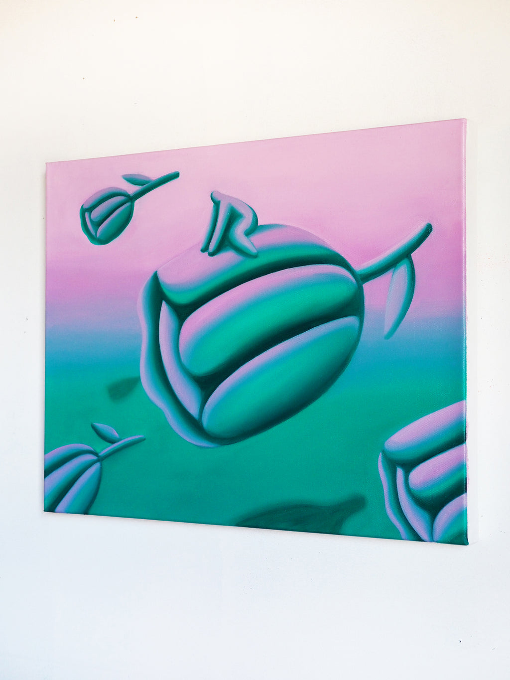 Painting by Jocelyn Tsaih titled "Above The River" - 4.