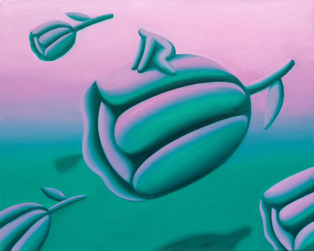 Painting by Jocelyn Tsaih titled "Above The River" - 2.