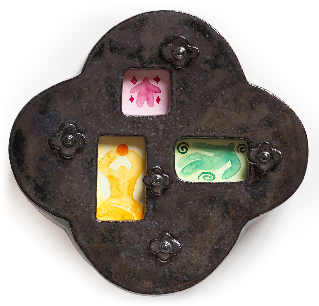 Mixed Media by Jocelyn Tsaih titled "Looking Glass" - 2.